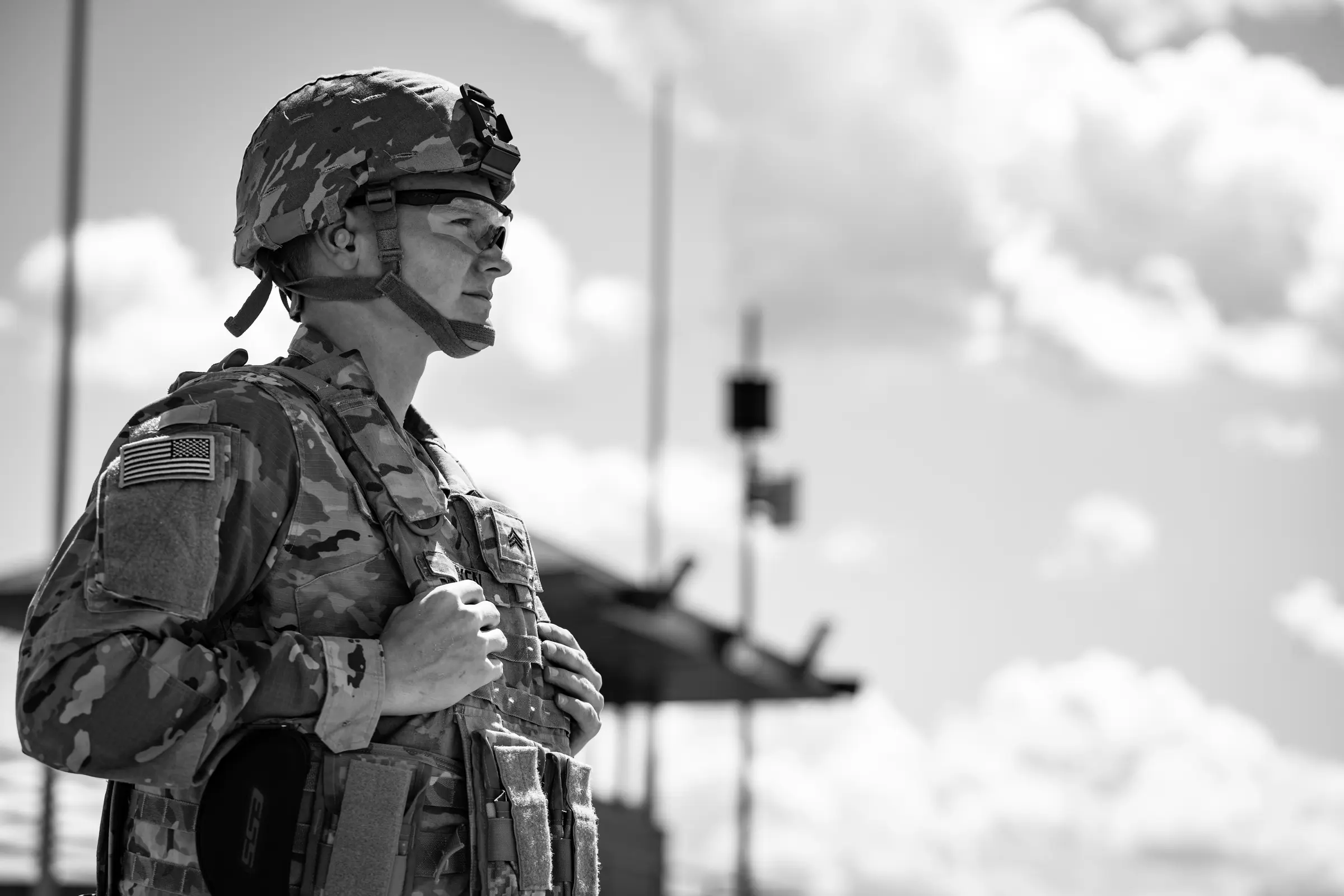 Army National Guard Soldier prepared for field training